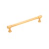 160 mm Center-Center Style Cabinet Pull, Brushed Gold Brass