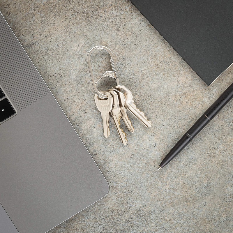 Nite Ize GS2-11-R6 G-Series Dual Chamber Carabiner, Stainless Steel