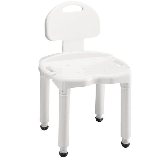 Carex Bath Seat And Shower Chair With Back For Seniors, Bath Chair For Elderly, Disabled, Handicap, and Injured Persons, Supports Up To 400lbs, Shower Seat For Inside Shower