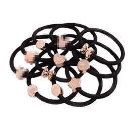 Ruihfas 20Pcs Korean Fashion Women Hair Accessories Cute Black Elastic Hair Bands Girls Hairband Hair Rope Rubber Band