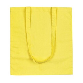 eBuyGB Shopping Tote Shoulder Bag, 100% Cotton, Yellow, 2.54 x 2.54 x 2.54 cm