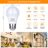 MorningLight 6 Pack A15 LED Bulb, 6.5W Dimmable LED Light