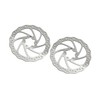 ACROPIX Bicycle Disc Brake Rotor Stainless Steel 160mm Diameter Silver