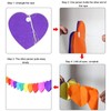 Pack of 8 Colourful Garland Paper Decoration, Paper Garland Birthday,