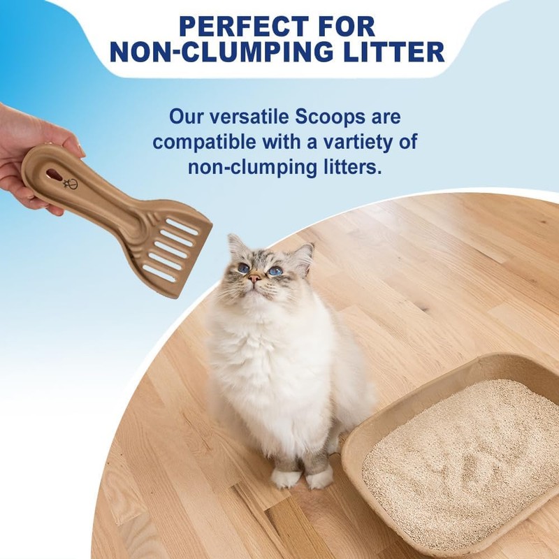 Scooples Disposable Cat & Rabbit Litter Scoops - All Natural,