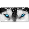 Onestopairbrushshop Wolf Eyes license plate