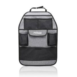 My Babiie Car Organiser - Universal Back Seat Organiser for Kids, 7 Storage Pockets, Bottle Holders - 1 Pack