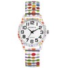 JewelryWe Elastic Watches for Women: Easy Read Analog Quartz Stretch