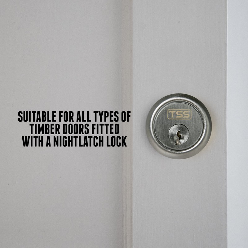 UK Security Supplies, Replacement Locking Rim Cylinder Lock, Supplied with