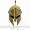 Casco Romano Color Bronce Plástico Disfraz Spartano Gladiador 300 Costume
