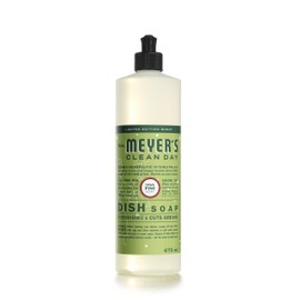 Mrs. Meyer's Clean Day Dish Soap, Cruelty Free and Biodegradable Dishwashing Liquid, Iowa Pine Scent, 473 ml Bottle