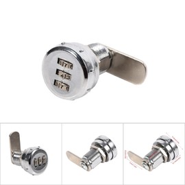 Mailbox Lock Combination Lock Password, 3 Digit Password Lock Code Combination Cam Lock Without Key Cam Lock Practical Cabinet Security Password Coded Household Cabinets Drawers
