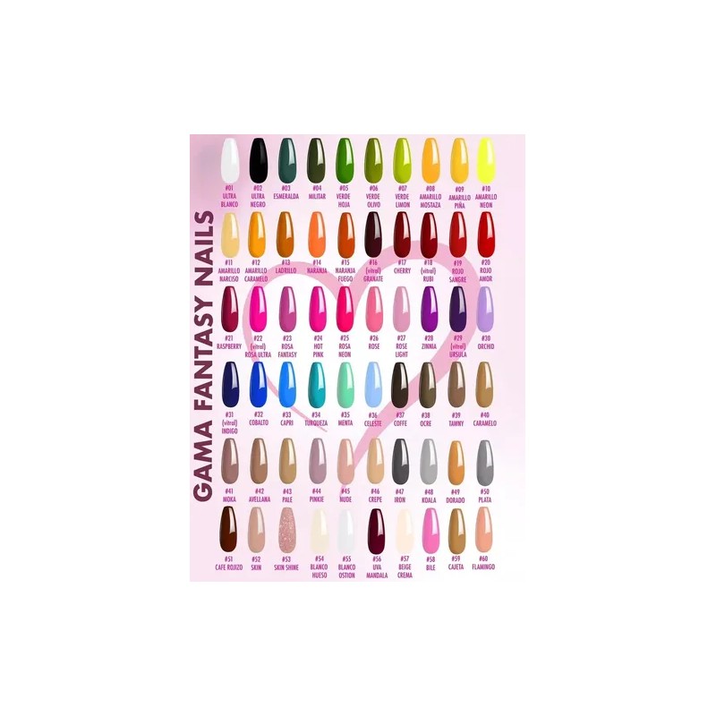 Gel Polish 3 Pasos Semipermanente A Elegir Fantasy Nails