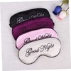 KOMBIUDA Silk Sleep Eye Mask Comfortable Embroidery Eyeshade for All