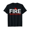 Fire Investigator Funny Firefighter Inspector Design T-Shirt