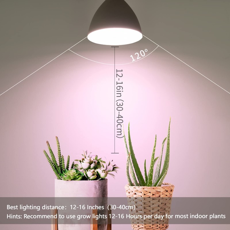 Necgemlex Smart LED Grow Light Bulbs with Remote Controller, Sun