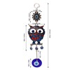 9.3in Blue Evil Eye Owl Pendant Decoration Protection Blessing Lightweight