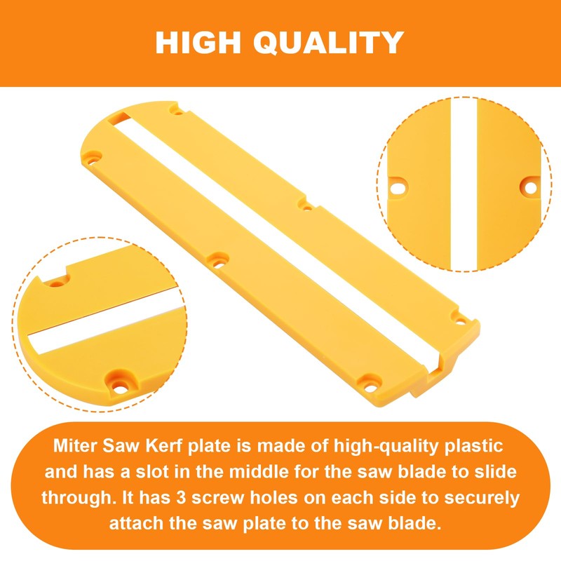 GEAIN 146726-02 Miter Saw Kerf Plate For Dewalt Miter Saw