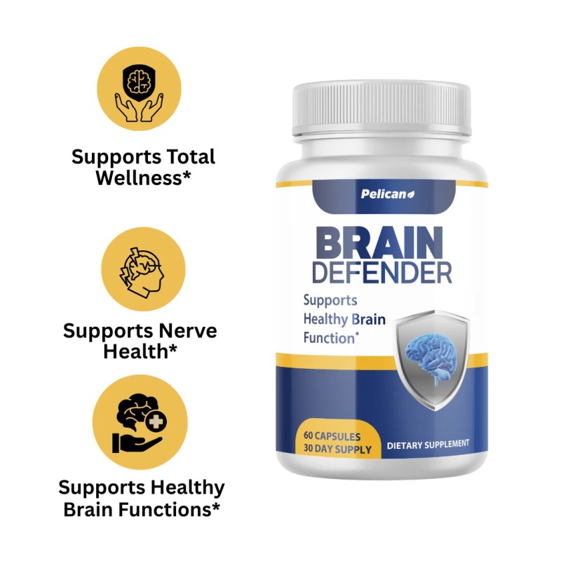 Pelican Vitamins Brain Defender- Brain Support- 60 Capsules