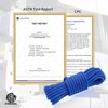 NewDoar CE & UIAA Certificated 18KN Static Climbing Rope 10mm