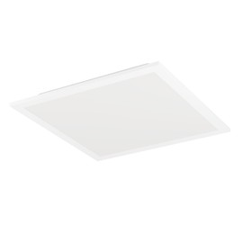 EGLO Bottazzo LED Ceiling Light with Dip Switch, Panel Ultra Flat with Backlight, Office Lamp Made of Metal and Plastic in White, Warm White, Neutral White, Cool White, 30 x 30 cm