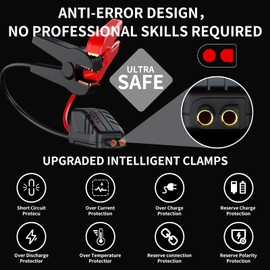 COWRIE CENTURY Portable Car Jump Starter – Powerful Battery Jump Box for Car Battery, Portable Jump Starter for Car, Car Battery Charger & Noco Jump Starter