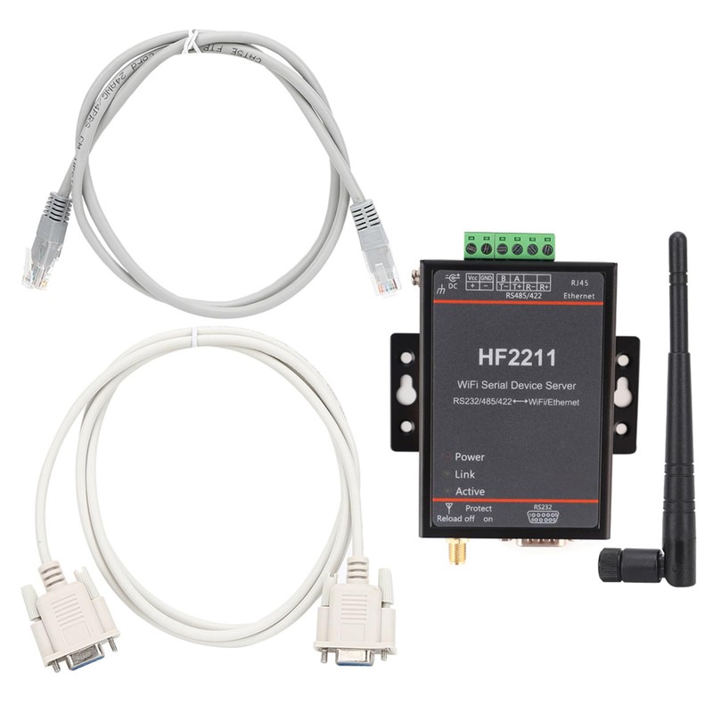 Servidor de Red Serie HF2211 RS232/485/422 a WIFI y Comunicación