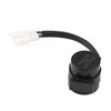 Aramox 3 Pins Round Motorcycle Turn Flasher Relay Blinker Black