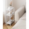 TUTOTAK Small Side Table, Narrow End Table, Skinny Sofa Table,