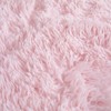 chovy Faux Fur Plush Light Pink Comforter Sets Full/Queen -
