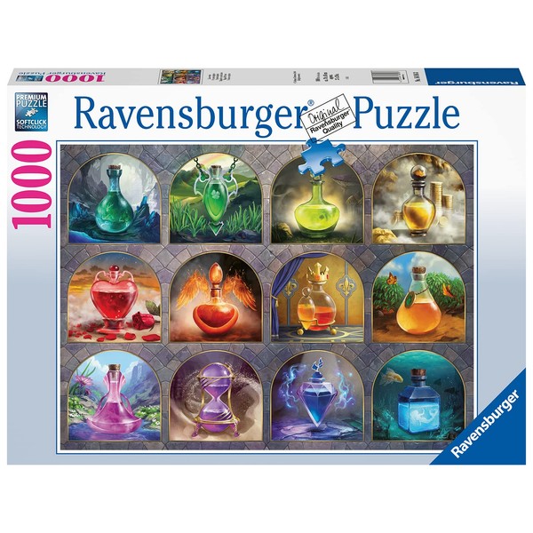 Ravensburger Magical Potions 1000 Piece Jigsaw Puzzle for Adults - 16816 - Every Piece is Unique, Softclick Technology Means Pieces Fit Together Perfectly