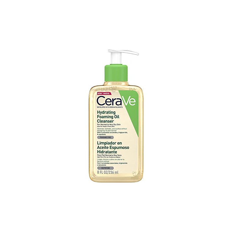CeraVe Limpiador en Aceite Espumoso Hidratante Piel Normal a Muy