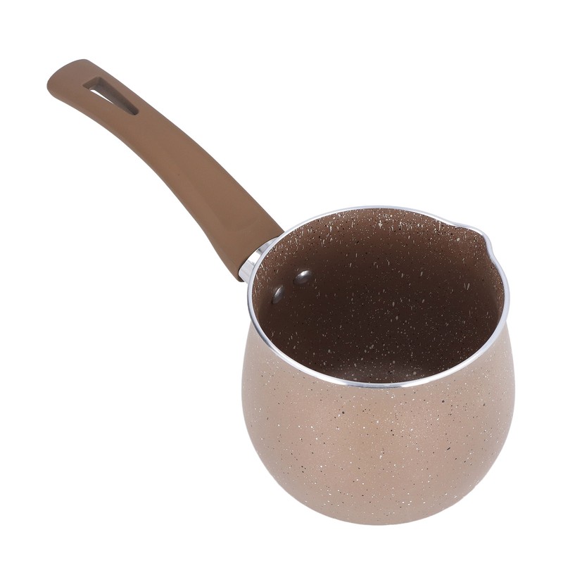 Single Handle Coffee Warmer Boiling Pot Mini Milk Pan Aluminum