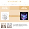 Uonlytech LED Drinking Cups, Pineapple Shaped Flash Light Cups, Plastic
