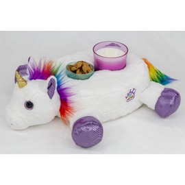 Cup Cozy Critters-The Cuddly Cute Cup Holder-Perfect for Drinks, Snacks, Phones, Remotes and More! (White Unicorn)