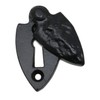 fiXte Black Antique Iron Shield Style Escutcheon Lock Keyhole Cover