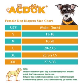 Washable Female Dog Diapers, Premium Doggie Diapers and Puppies Dogs Heat Panties for Girl Dogs Periods Reusable, Dog Princess Dress (Medium Size (Pack of 3), Black Blue Pink)