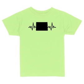 Heartbeat Colorado Toddler Kids T-Shirt 5T Key Lime Green