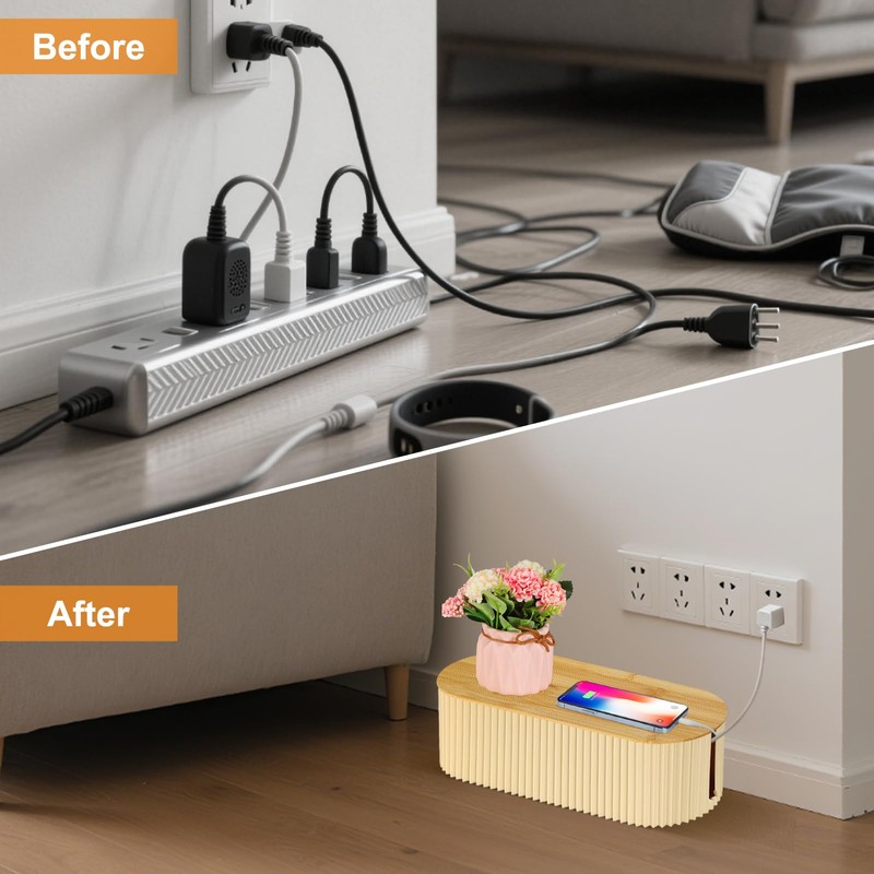 Voency Cable Organizer Box, Cable tidy box,Cable Management Box Made