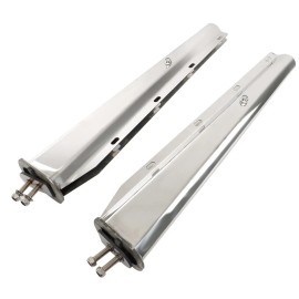 Generic 30" Stainless Steel Semi Truck Tapered Straight Mud Flap Hanger 1 1/8 Bolt