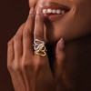 Aprilery 14K Gold Plated Adjustable Heart Ring for Women –