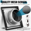 Gisafai 4" Dryer Vent Cover Outside with Stainless Steel Guard