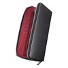 Modiko Men's Long Wallet, Large Capacity, Carbon Leather, YKK Leather,