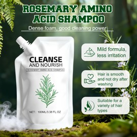 2Pcs Rosemary Amino Acid Shampoo for Hair Growth, Thinning Hair Loss Natural, Moisturizing Hair Shampoo, Strengthening for Men and Women