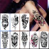 42pcs Temporary Tattoo Sticker Clear Patterns Waterproof Prevent Fading Fake