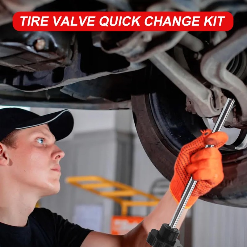 SKIKHN Tyre Valve Repair Kit, 13 Pieces Tyre Valve Puller