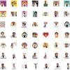 Fridge Magnets, Stickers, Pack of 62 Funny Stickers, Includes 12