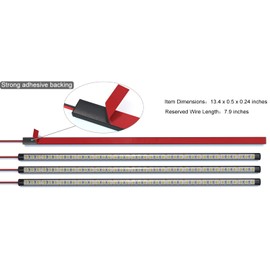 LMGYES 12V LED Light Strip 7000K White, 12V Interior LED Light Bar Slim Enclosed Trailer Interior DIY Cabinet 12 Volt LED Lighting Strip for Car,Trailer,Motorhome,Van,RV,Truck Bed,Cargo,Boat(4 Pack)
