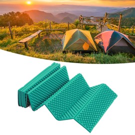 Egg Crate Foam Pad, 2cm Thickness Isolation Foldable Sleeping Pad for Outdoor Picnics (Dark Green)