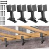 FMhotu 4x4 Heavy Duty Roof Riser Brackets Kit,Adjustable Angle Pergola